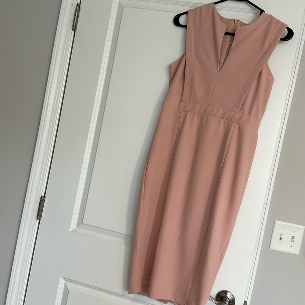 Asos blush pink pencil dress